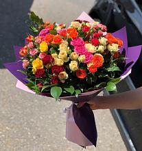 Букет Микс из разноцветных кустовых роз #REPLACE_PRED# Горки